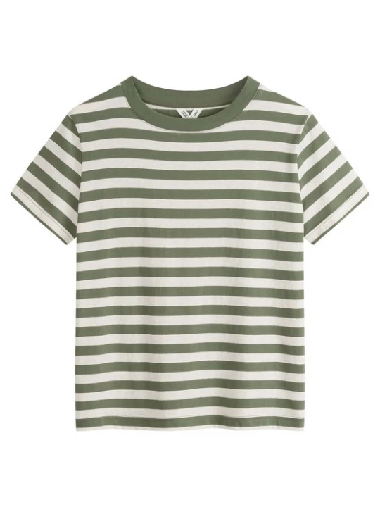Foto van product MELA Shirt 'KHIRA' groen / wit