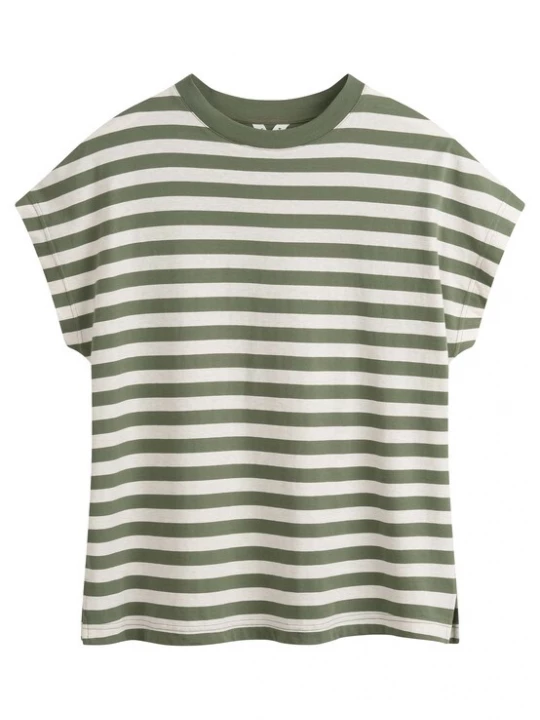 Foto van product MELA Shirt 'MADHU' groen / wit