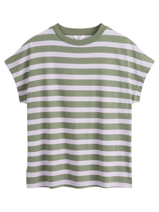 Foto van product MELA Shirt 'Madhu' groen / wit