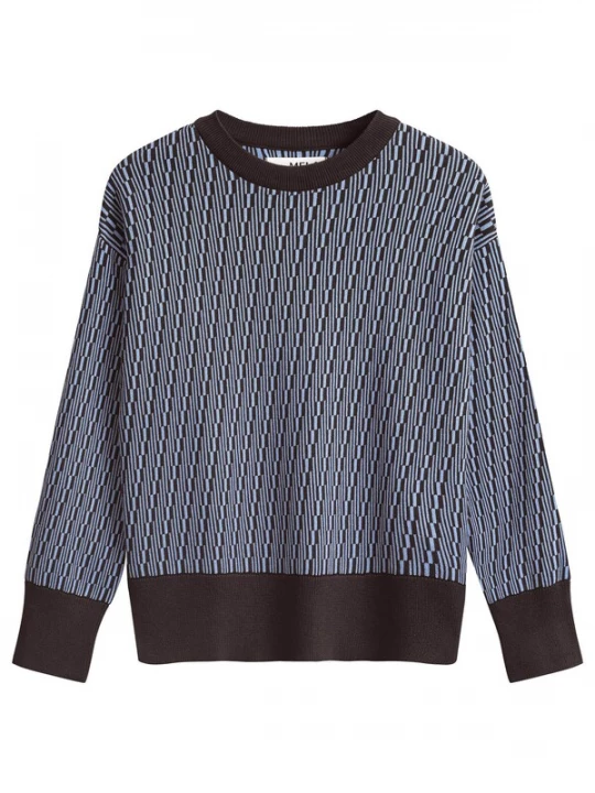 Foto van product MELA Trui 'Faiza' blauw / chocoladebruin