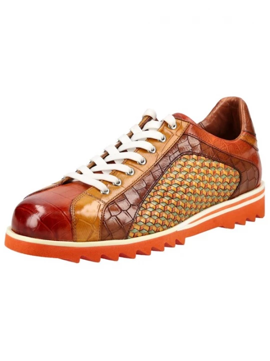 Foto van product MELVIN & HAMILTON Veterschoen bruin / oranje
