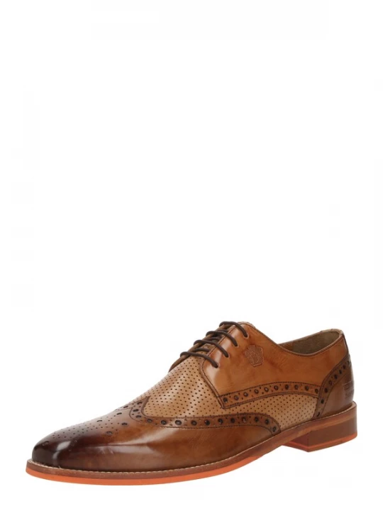 Foto van product MELVIN & HAMILTON Veterschoen 'Martin' cognac / cappuccino / donkerbruin