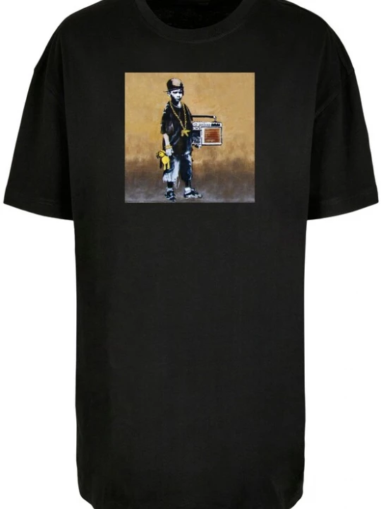 Foto van product Merchcode Oversized shirt gemengde kleuren / zwart