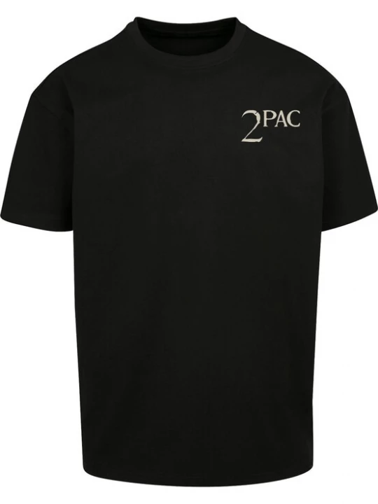 Foto van product Merchcode Shirt '2Pac I Ain't Mad At Cha' taupe / antraciet / zwart
