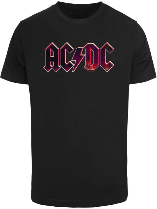 Foto van product Merchcode Shirt 'ACDC' beige / pink / zwart / wit