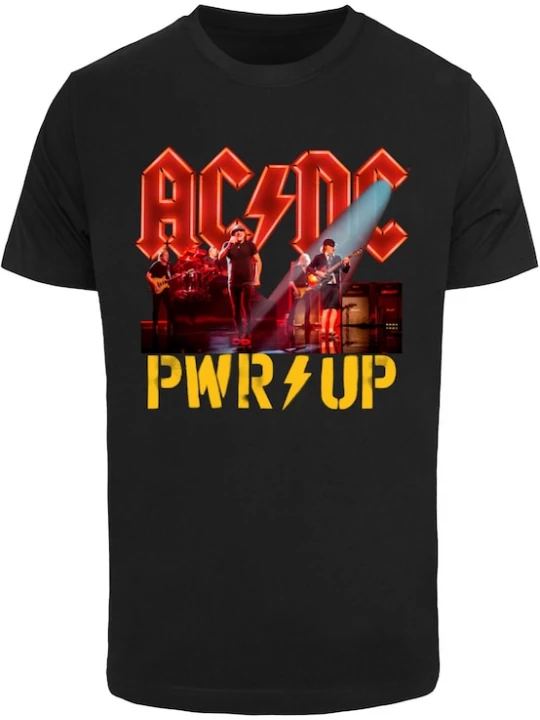 Foto van product Merchcode Shirt 'ACDC - PWRUP Stage Lights' zwart