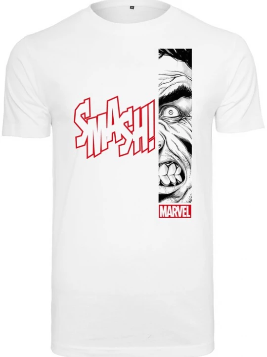 Foto van product Merchcode Shirt 'Angry Hulk' rood / zwart / wit