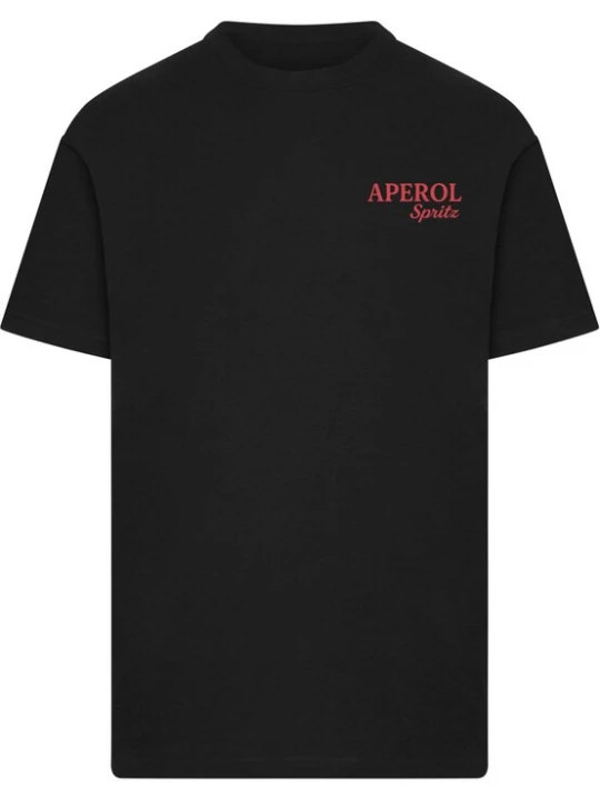 Foto van product Merchcode Shirt 'Aperol Spritz' groen / oranje / rood / zwart
