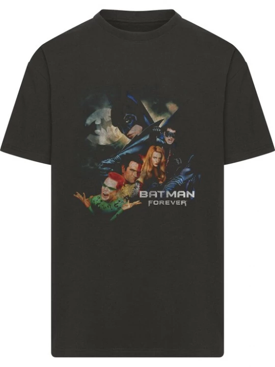 Foto van product Merchcode Shirt 'Batman Forever' navy / bruin / spar / zwart