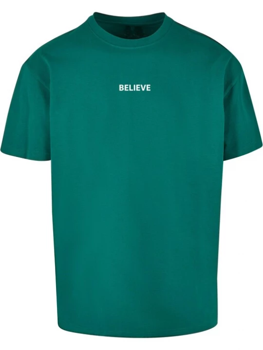 Foto van product Merchcode Shirt 'Believe Front' groen / wit