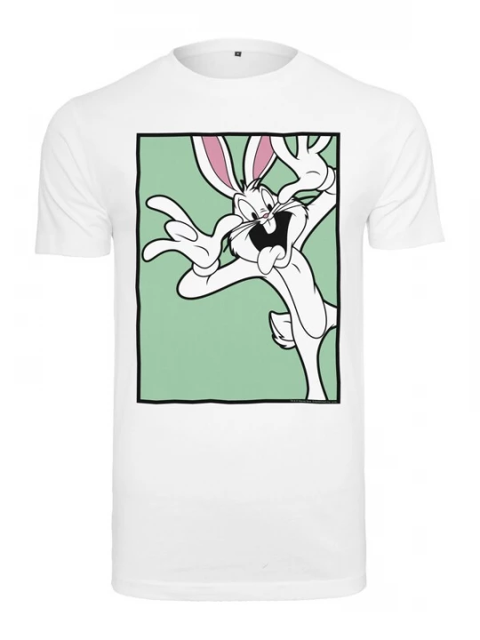Foto van product Merchcode Shirt 'Bunny' appel / oudroze / zwart / wit