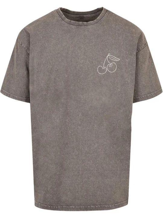 Foto van product Merchcode Shirt 'Cherry' aardetinten / wit