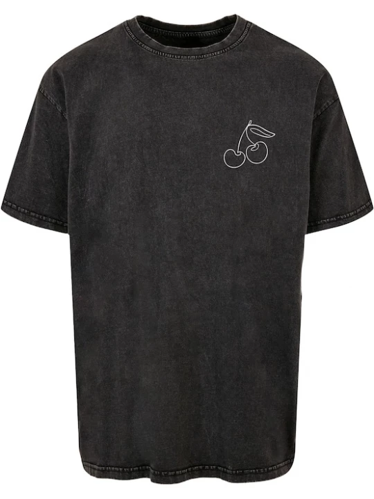Foto van product Merchcode Shirt 'Cherry' zwart / wit
