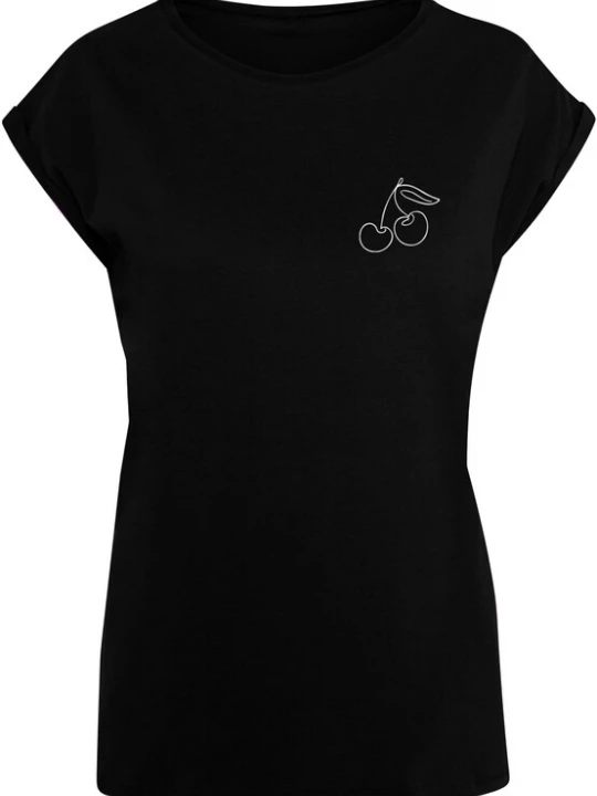 Foto van product Merchcode Shirt 'Cherry' zwart / wit