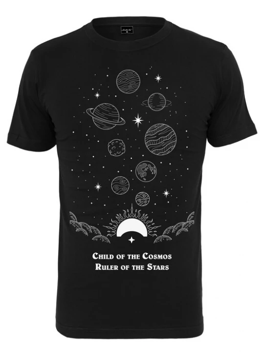 Foto van product Merchcode Shirt 'Child Of The Cosmos' zwart / wit