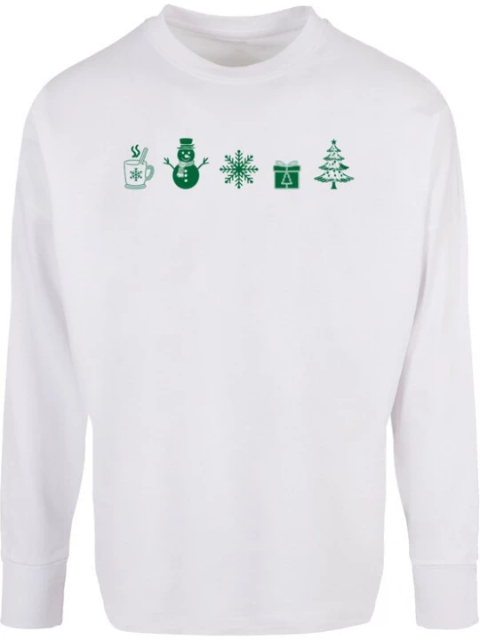 Foto van product Merchcode Shirt 'Christmas' groen / wit