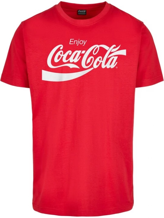 Foto van product Merchcode Shirt 'Coca Cola' rood / wit