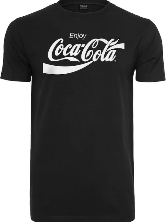 Foto van product Merchcode Shirt 'Coca Cola' zwart / wit