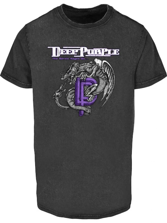 Foto van product Merchcode Shirt 'Deep Purple Dragon' lila / zwart / wit