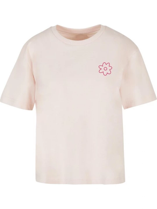 Foto van product Merchcode Shirt 'Flower' pastelroze / lichtroze