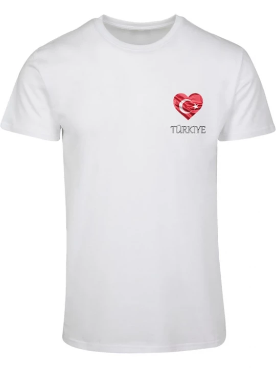 Foto van product Merchcode Shirt 'Football - Turkey' rood / zwart / wit