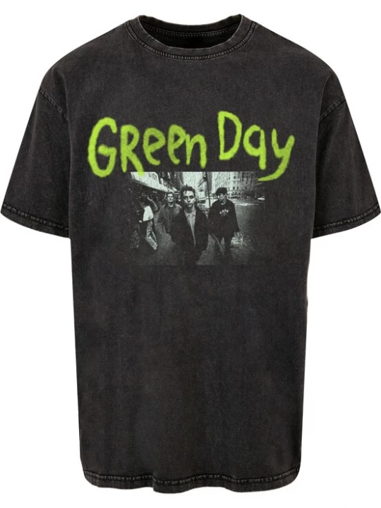 Foto van product Merchcode Shirt 'Green Day Dookie Anniversary' grasgroen / zwart / wit