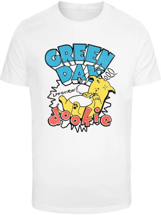Foto van product Merchcode Shirt 'Green Day Dookie' blauw / geel / zwart / wit
