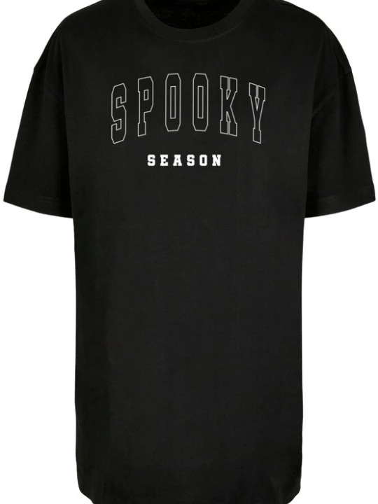 Foto van product Merchcode Shirt 'Halloween - Spooky Season' zwart / wit