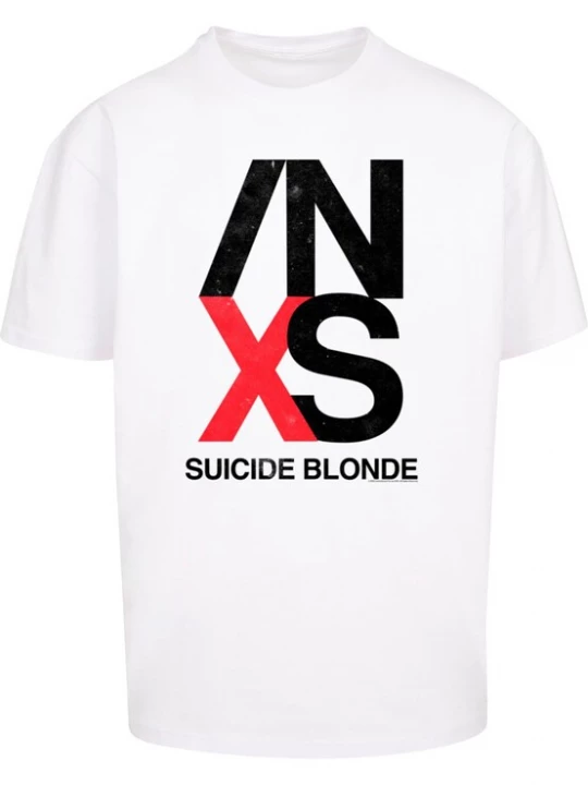 Foto van product Merchcode Shirt 'INXS - X Tour' rood / zwart / wit