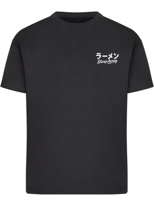 Foto van product Merchcode Shirt 'Japanese Ramen' zwart / wit