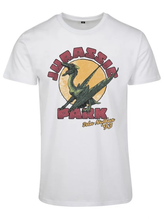 Foto van product Merchcode Shirt 'Jurassic Park Isla Nybla' gemengde kleuren / wit