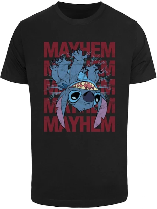Foto van product Merchcode Shirt 'Lilo & Stitch Mayhem' gemengde kleuren / zwart