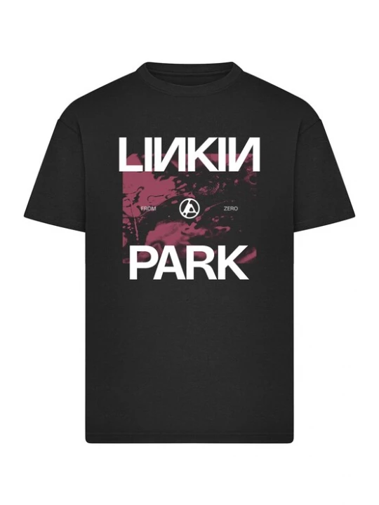 Foto van product Merchcode Shirt 'Linkin Park From Zero' magenta / zwart / wit