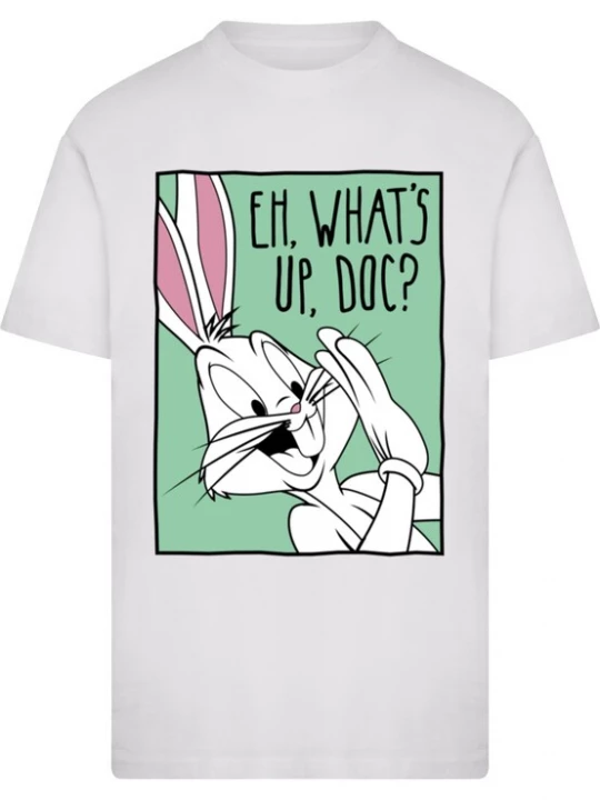 Foto van product Merchcode Shirt 'Looney Tunes Bugs Bunny Funny Face 3.0' lichtgroen / pink / zwart / wit