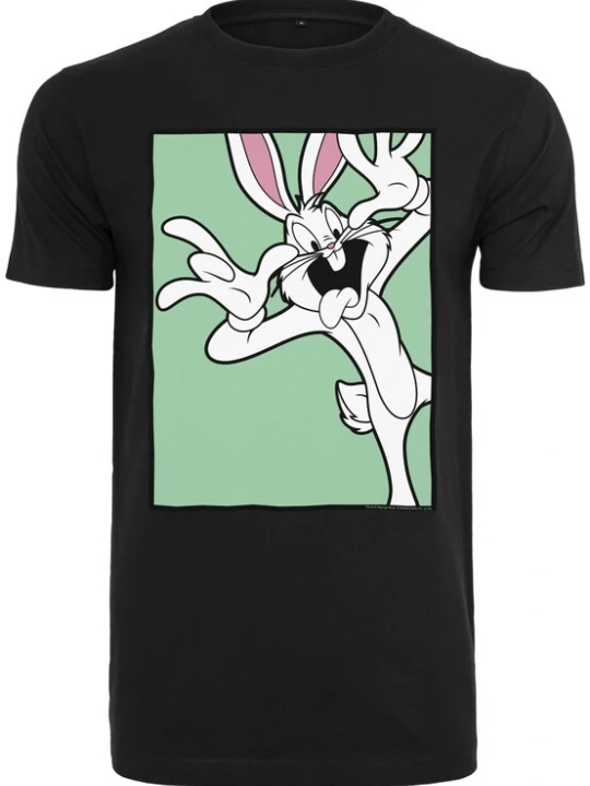 Foto van product Merchcode Shirt 'Looney Tunes Bugs Bunny Funny Face' gemengde kleuren / zwart