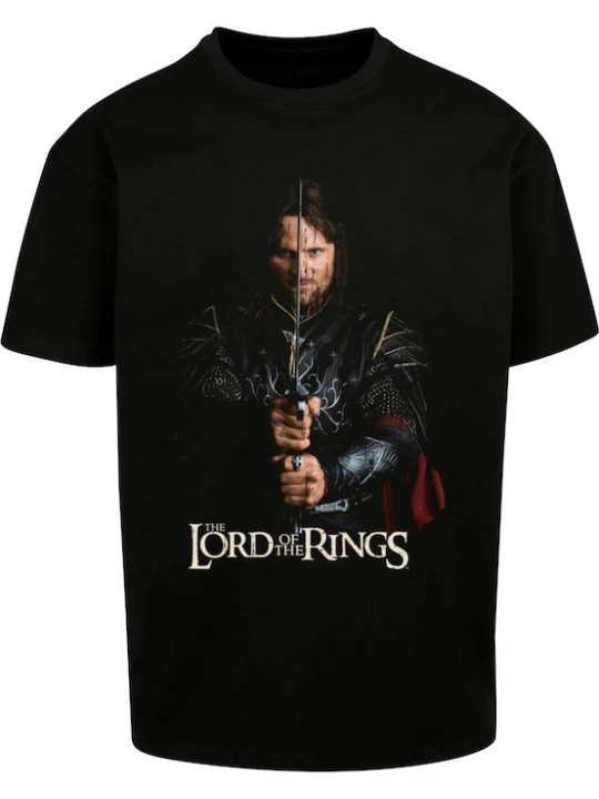 Foto van product Merchcode Shirt 'Lord of the Rings - Aragorn' gemengde kleuren / zwart