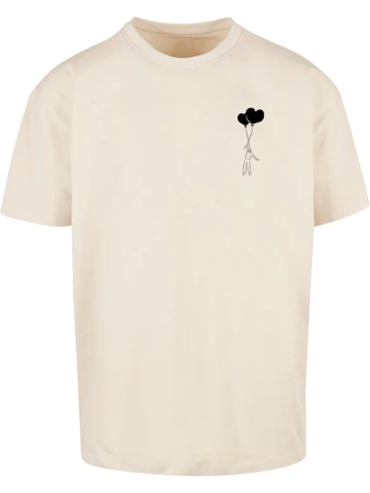Foto van product Merchcode Shirt 'Love In The Air' sand / zwart