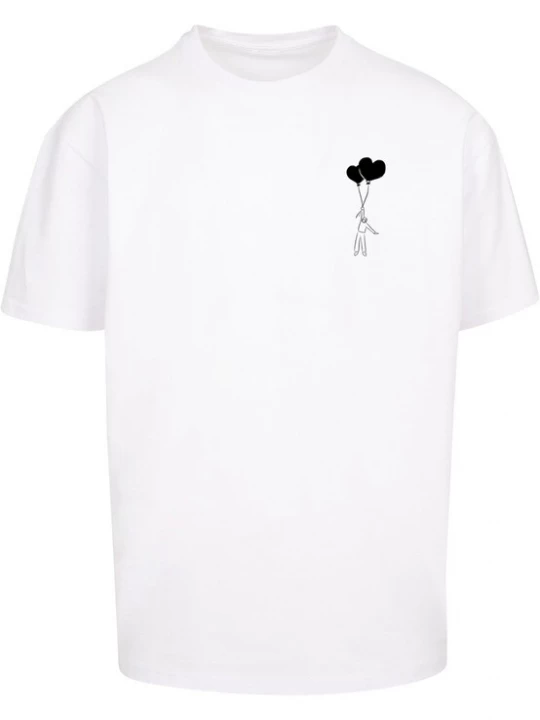 Foto van product Merchcode Shirt 'Love In The Air' zwart / wit