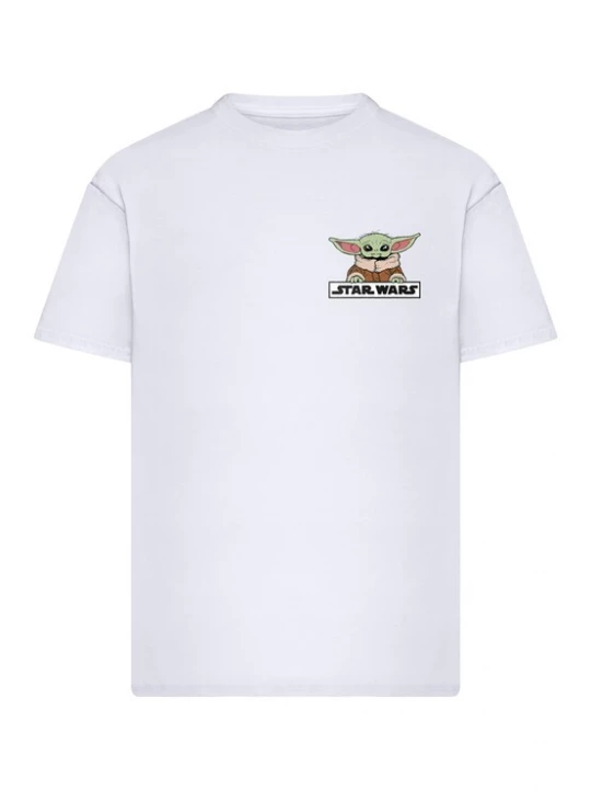 Foto van product Merchcode Shirt 'Mandalorian Anime' bruin / lichtgroen / wit