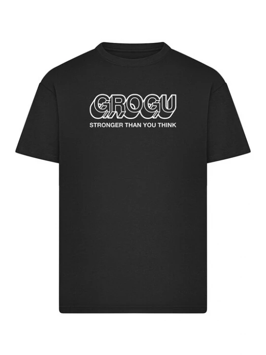 Foto van product Merchcode Shirt 'Mandalorian Stronger that you think' zwart