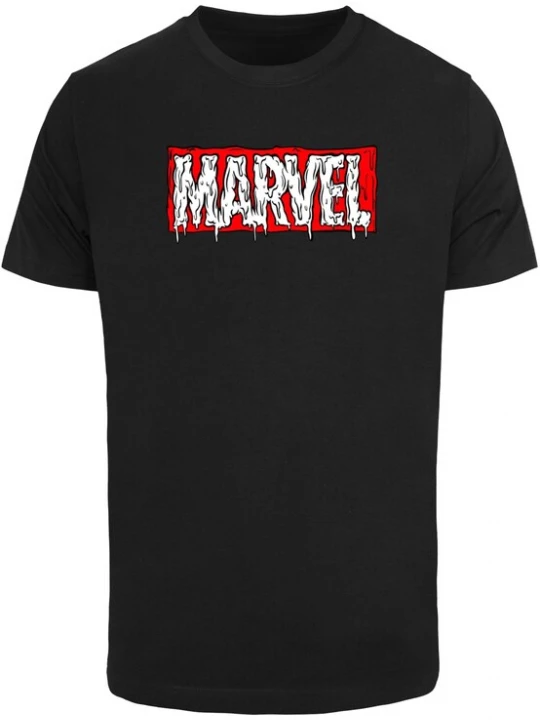 Foto van product Merchcode Shirt 'Marvel Drip' rood / zwart / wit