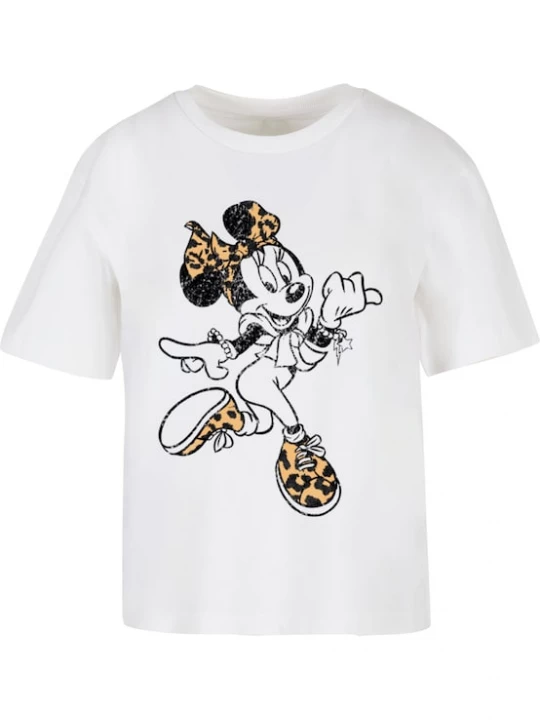 Foto van product Merchcode Shirt 'Minnie Mouse Leo' gemengde kleuren / wit