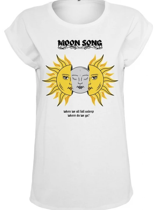 Foto van product Merchcode Shirt 'Moon Song' geel / grijs / zwart / wit
