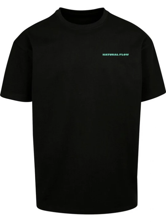 Foto van product Merchcode Shirt 'Natural Flow' turquoise / zwart
