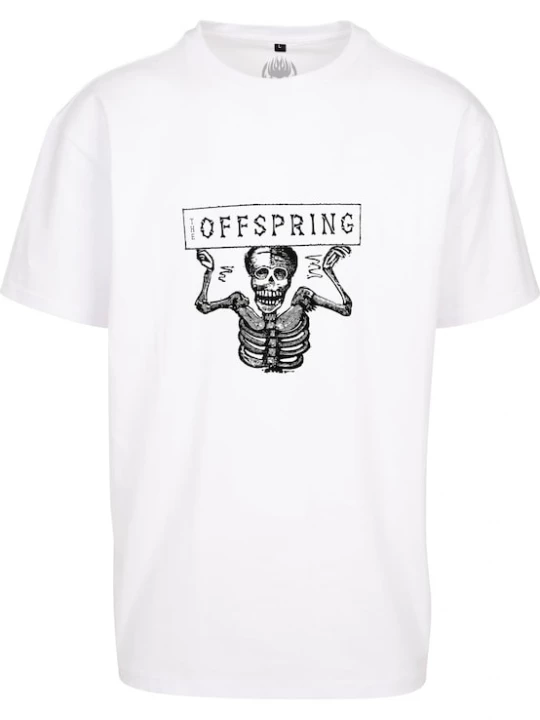 Foto van product Merchcode Shirt 'Offspring Canadian Tour' zwart / wit