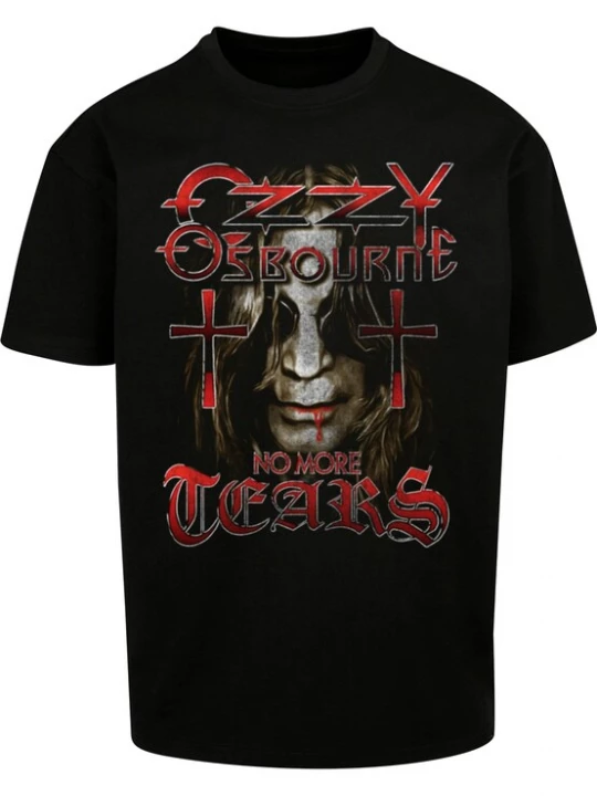 Foto van product Merchcode Shirt 'Ozzy Osbourne - No More Tears' bruin / grijs / donkerrood / zwart