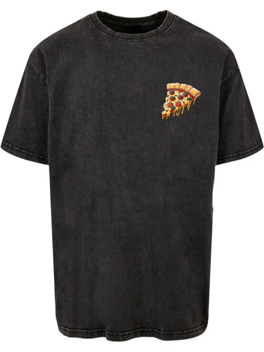 Foto van product Merchcode Shirt 'Pizza Comic' geel / groen / rood / zwart