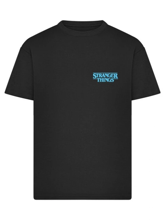 Foto van product Merchcode Shirt 'Stranger Things Eleven' hemelsblauw / zwart
