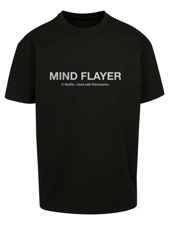 Foto van product Merchcode Shirt 'Stranger Things Mind Flayer' donkerblauw / rood / zwart / wit