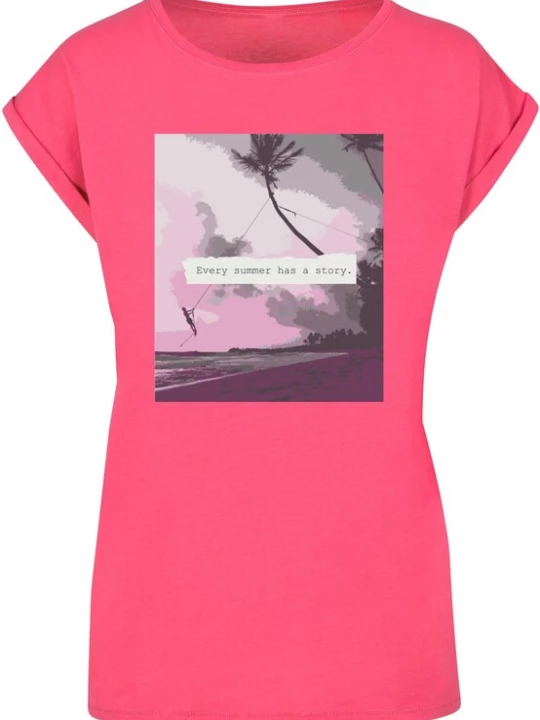 Foto van product Merchcode Shirt 'Summer - Every Summer Has A Story' gemengde kleuren / pink